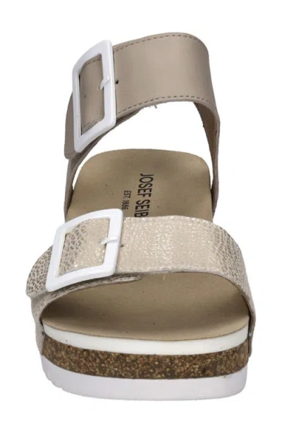 Josef Seibel Quinn 02 Wedge Sandal In Brown