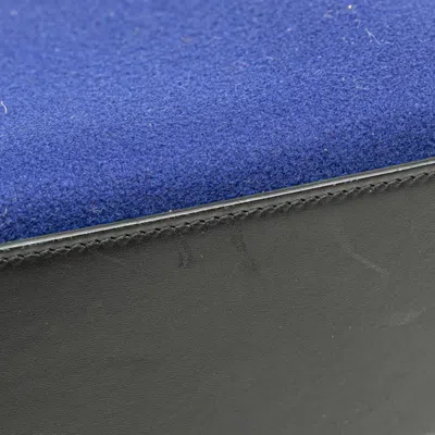 Pre-owned Celine Black Blue Brown Wool Leather Handbag Shoulder Bag ()