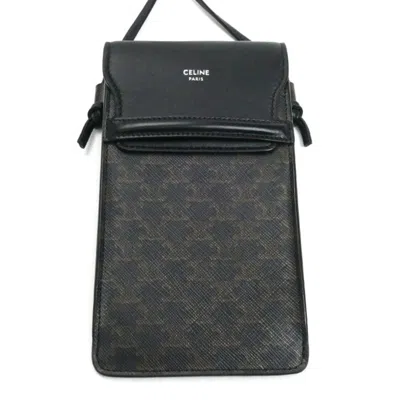 Pre-owned Celine Black Canvas Leather Shoulder Bag ()