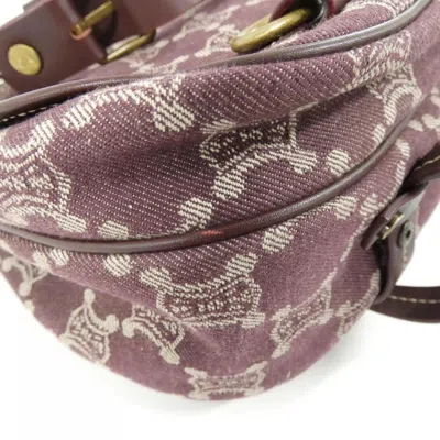Pre-owned Celine Bordeaux Denim Shoulder Bag ()