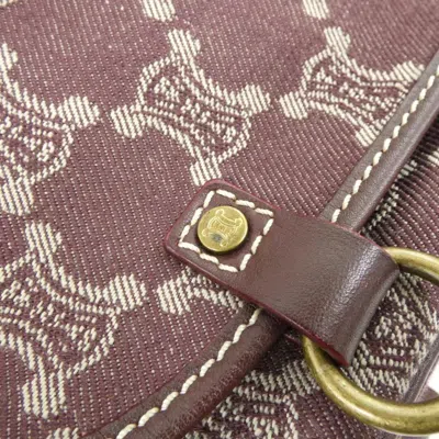 Pre-owned Celine Bordeaux Denim Shoulder Bag ()