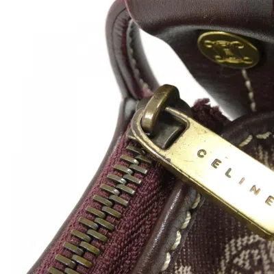 Pre-owned Celine Bordeaux Denim Shoulder Bag ()
