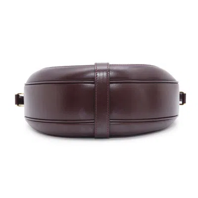 Pre-owned Celine Bordeaux Leather Shoulder Bag ()