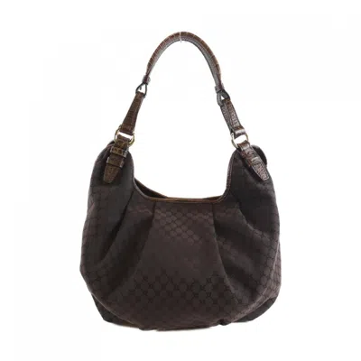 Pre-owned Celine Brown Canvas Shoulder Bag ()