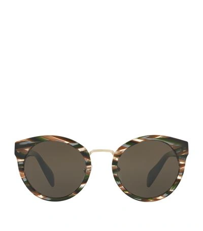 Prada Phantos Acetate Sunglasses In Brown