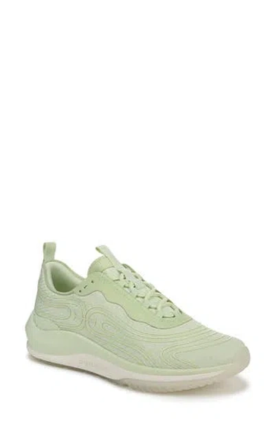 Sam Edelman Miles Lace Up Performance Sneaker Citrus Lime Mesh In Green