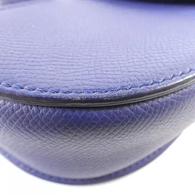 Pre-owned Celine Dark Blue Leather Shoulder Bag ()