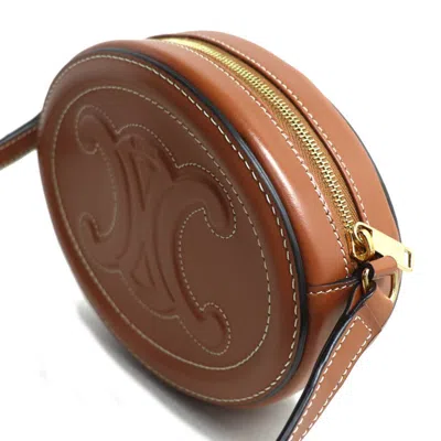 Pre-owned Celine Gold Leather Shoulder Bag ()