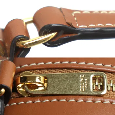 Pre-owned Celine Gold Leather Shoulder Bag ()