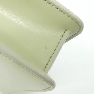 Pre-owned Celine Light Green Leather Chain/shoulder Wallet ()