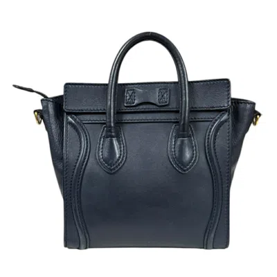 Pre-owned Celine Navy Leather Shoulder Bag ()