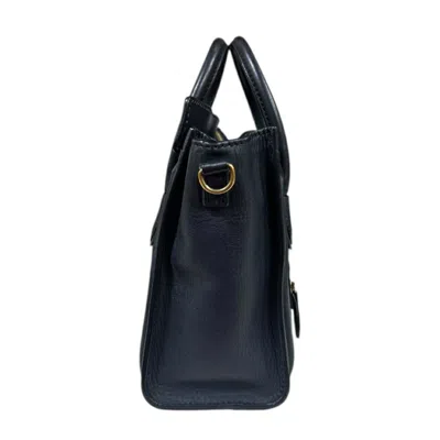 Pre-owned Celine Navy Leather Shoulder Bag ()