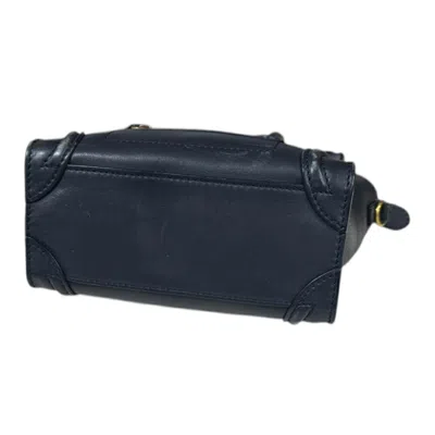 Pre-owned Celine Navy Leather Shoulder Bag ()