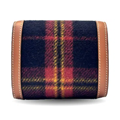 Pre-owned Celine Red Color Fabric Leather Wallet (bi-fold) ()