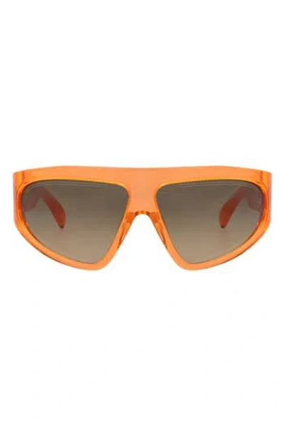 Balmain 62mm Shield Sunglasses In Orange