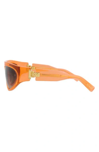 Balmain 62mm Shield Sunglasses In Orange