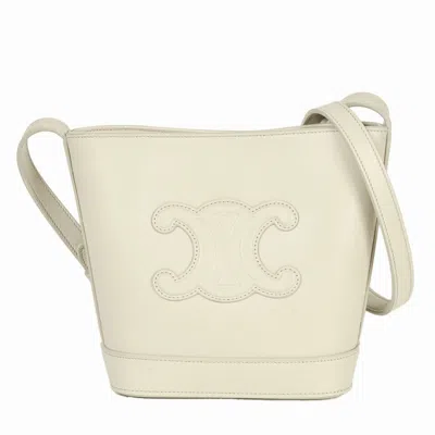 Pre-owned Celine White Leather Shoulder Bag ()