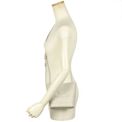 Pre-owned Celine White Leather Shoulder Bag ()