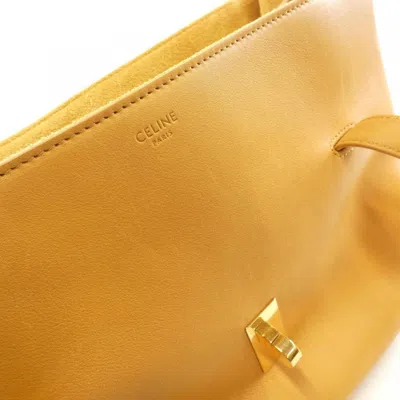 Pre-owned Celine Yellow Leather Shoulder Bag ()