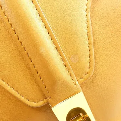 Pre-owned Celine Yellow Leather Shoulder Bag ()