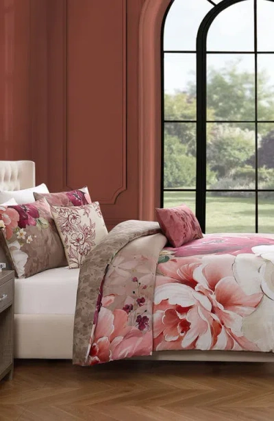 Bebejan Florence Reversible 5-piece Comforter Set In Brown