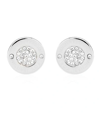 Shop Michael Kors Logo Pavé Stud Earrings