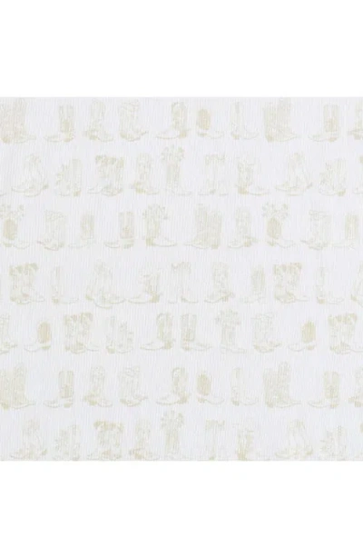 Wrangler Line Dance Print Microfiber Sheet Set In White