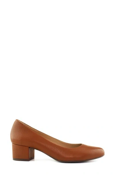 Marc Joseph New York Broad Street Patent Leather Pump In Brown