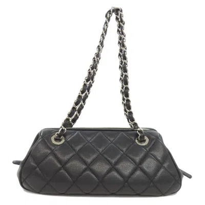 Pre-owned Chanel Black Leather Tote Bag ()