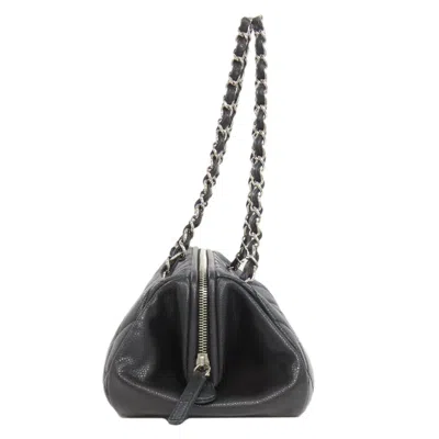 Pre-owned Chanel Black Leather Tote Bag ()