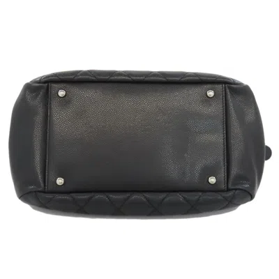 Pre-owned Chanel Black Leather Tote Bag ()