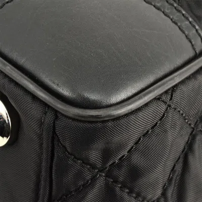 Pre-owned Chanel Black Nylon Leather Tote Bag ()