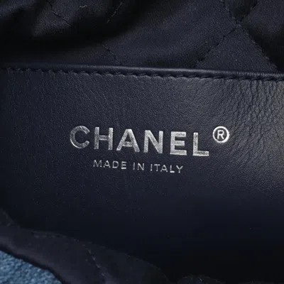 Pre-owned Chanel Blue Denim Shoulder Bag ()