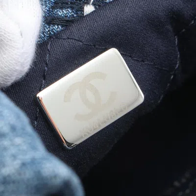 Pre-owned Chanel Blue Denim Shoulder Bag ()