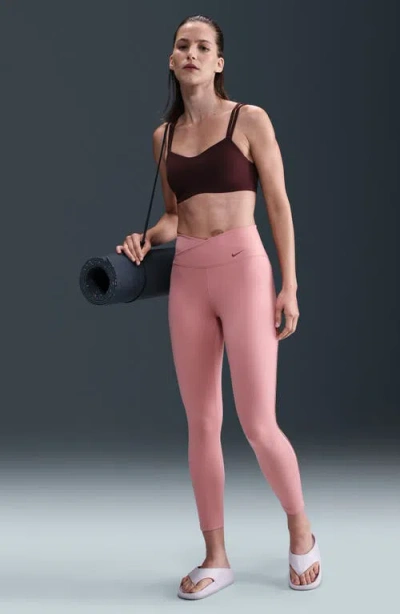 Nike Double-strap Sports Bra In Animal Print