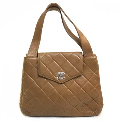 Pre-owned Chanel Brown Leather Handbag Tote Bag ()
