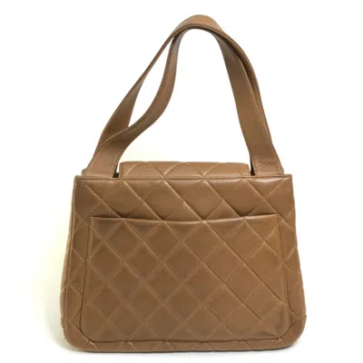 Pre-owned Chanel Brown Leather Handbag Tote Bag ()