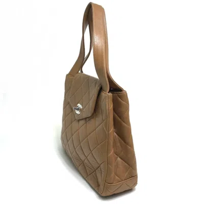 Pre-owned Chanel Brown Leather Handbag Tote Bag ()