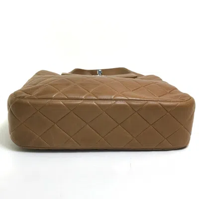 Pre-owned Chanel Brown Leather Handbag Tote Bag ()