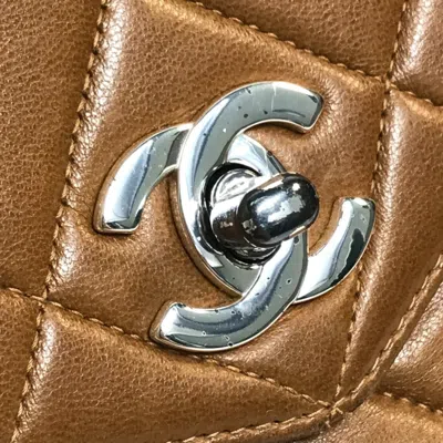 Pre-owned Chanel Brown Leather Handbag Tote Bag ()
