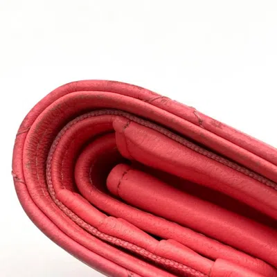 Pre-owned Chanel Pink Leather Wallet (bi-fold) ()