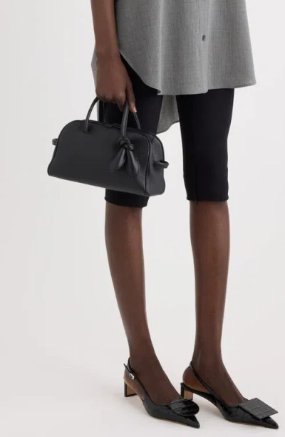 Jacquemus Le Petit Turismo Grain Leather Bag In Black