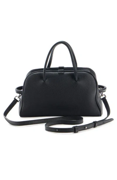 Jacquemus Le Petit Turismo Grain Leather Bag In Black