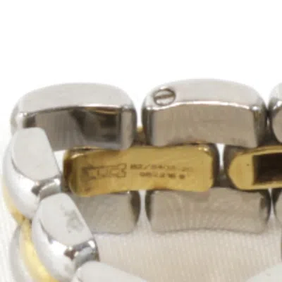 Pre-owned Chopard Yellow Yellow Gold (18k) Stainless Steel Band Ring ()
