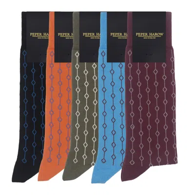 Peper Harow - Made In England Beads Men's Socks - Bundle In Multi