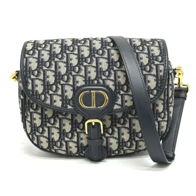Pre-owned Dior Christian  Gray Leather Shoulder Bag ()