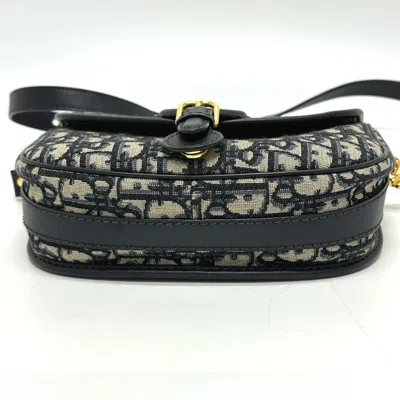 Pre-owned Dior Christian  Gray Leather Shoulder Bag ()