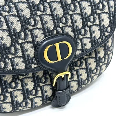 Pre-owned Dior Christian  Gray Leather Shoulder Bag ()