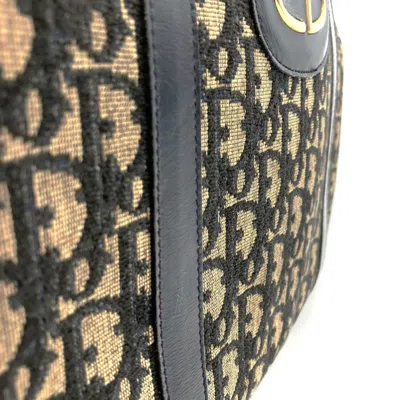 Pre-owned Dior Christian  Navy Canvas Boston Bag Handbag ()