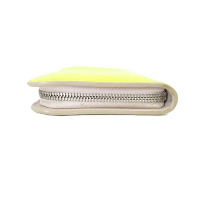 Pre-owned Dior Christian  Yellow Long Wallet (bi-fold) ()
